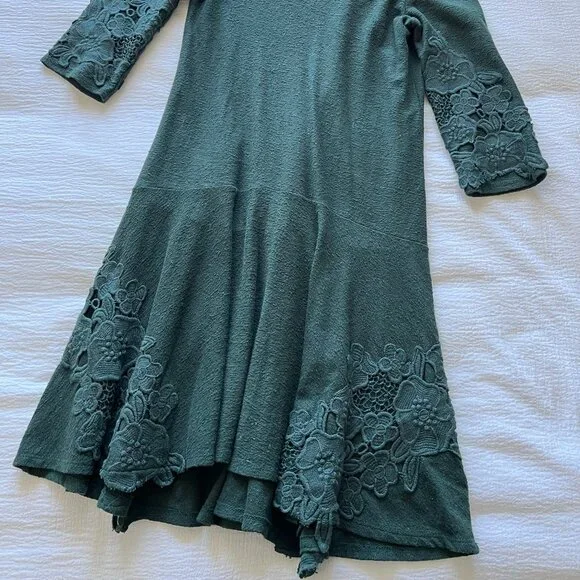 Maeve by Anthropologie | Holly Green Drop Waist Dress Size XS Maeve by Anthropologie | Holly Green Drop Waist Dress Size XS